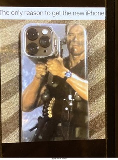 iPhone 11 cool back with Arnie