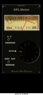 Mesa Arts Center - Experience Hendrix - guitar pick - SPL meter - loud