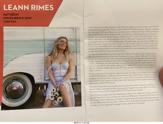 Chandler Arts - Leann Rimes - program