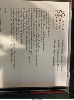 Carolyn Eynon Singers CD song list