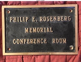 Philip E. Rosenberg conference room sign