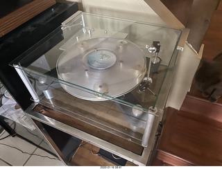 Transcriptors turntable with clear record