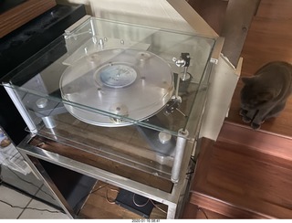 Transcriptors turntable with clear record