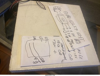 Quad ESL repair - replacing the EHT power supply - paper notes from the other speaker