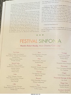 Pinnacle Presbyterian Church - Arizona Musicfest program
