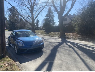 my blue VW new beetle