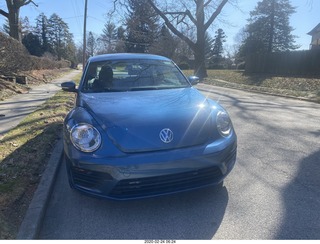 my blue VW new beetle