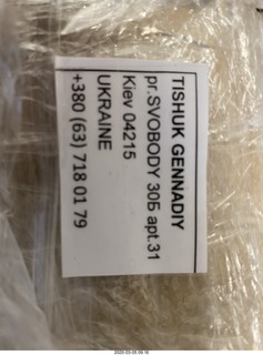 box of tapes from Gen in Ukraine