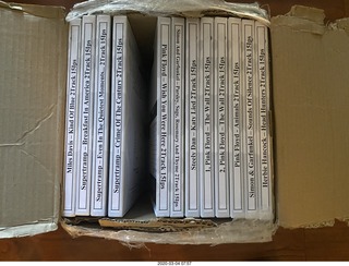 box from Russia with tapes