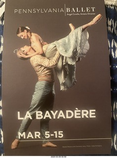 Philadelphia - Academy of Music - Pennsylvania Ballet - La Bayadere - program