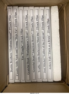 box of tapes from Gen in Ukraine