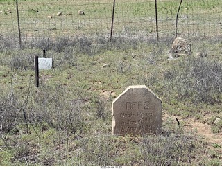 255 a0q. Double Circle airstrip grave