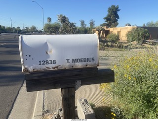 Scottsdale Road T MOEBIUS mailbox