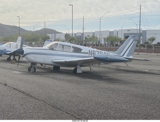 Piper Comanche on three flat tires