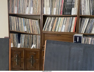 my hifi with fallen record shelf