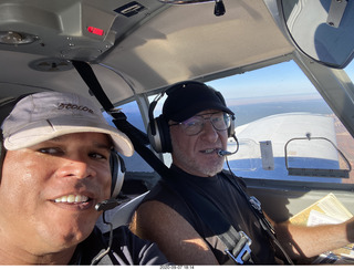 Jerome and Adam flying in N8377W