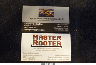 Copper State and Master Rooter cards