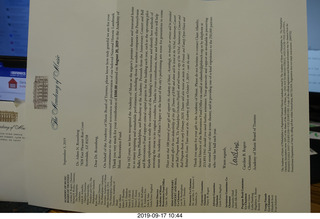 The Academy of Music restoration fund letter