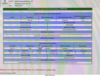 ADAPT exemption for ADS-B