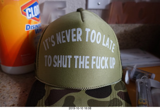 cap - it's never too late to shut the fuck up