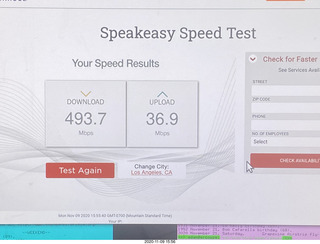 Speakeasy Speed test