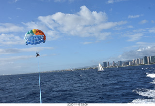 Anthony and Olga - Hawaii - parasailing