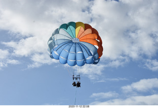 Anthony and Olga - Hawaii - parasailing