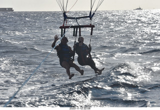 Anthony and Olga - Hawaii - parasailing