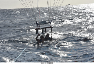 Anthony and Olga - Hawaii - parasailing