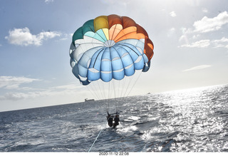 Anthony and Olga - Hawaii - parasailing