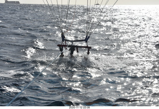 Anthony and Olga - Hawaii - parasailing