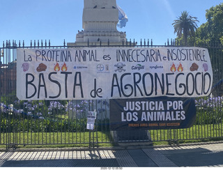 Argentina - Buenos Aires tour - demonstrators and protesters sign