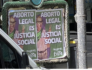 Argentina - Buenos Aires tour - abortion protest sign