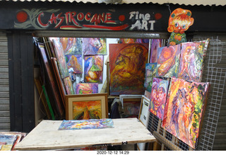 Argentina - Buenos Aires tour - indoor shopping area - art shop