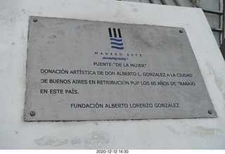 Argentina - Buenos Aires tour - bridge sign