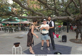 Argentina - Buenos Aires tour - tango dancers + Adam