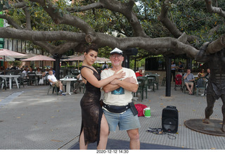 319 a0y. Argentina - Buenos Aires tour - tango dancers + Adam