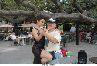 321 a0y. Argentina - Buenos Aires tour - tango dancers + Adam