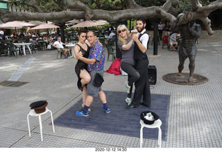 Argentina - Buenos Aires tour - tango dancers + Adam