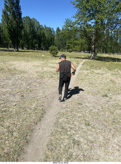 2 a0y. Argentina Eclipse Day - Adam running at the site