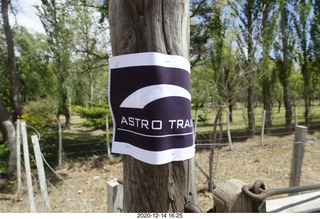 Argentina Eclipse Day - Astro Trails sign