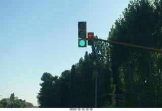 Argentina - Neuquen - traffic light with left arrow on the right
