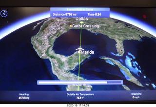 flight EZE-DFW moving map