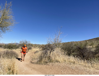 3317 a10. NH2T hike Browns Ranch - Adam running