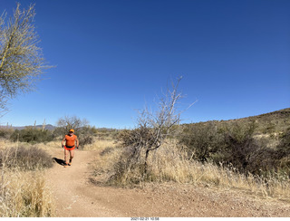 3324 a10. NH2T hike Browns Ranch - Adam running