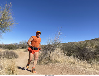 3327 a10. NH2T hike Browns Ranch - Adam running