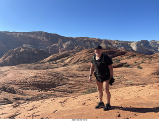 NH2T hike Browns Ranch - Adam running