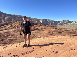 NH2T hike Browns Ranch - Adam running