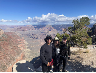 Anthony, Olga, and Adam at  Grand Canyon