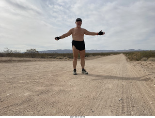 NH2T hike Browns Ranch - Adam running